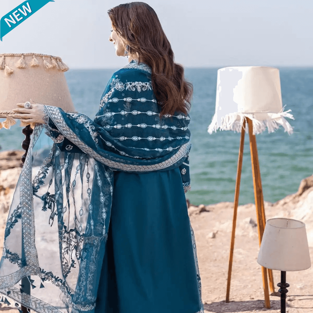 Lawn Collection Qalamkar Sahil Kinare Kira - FP#16