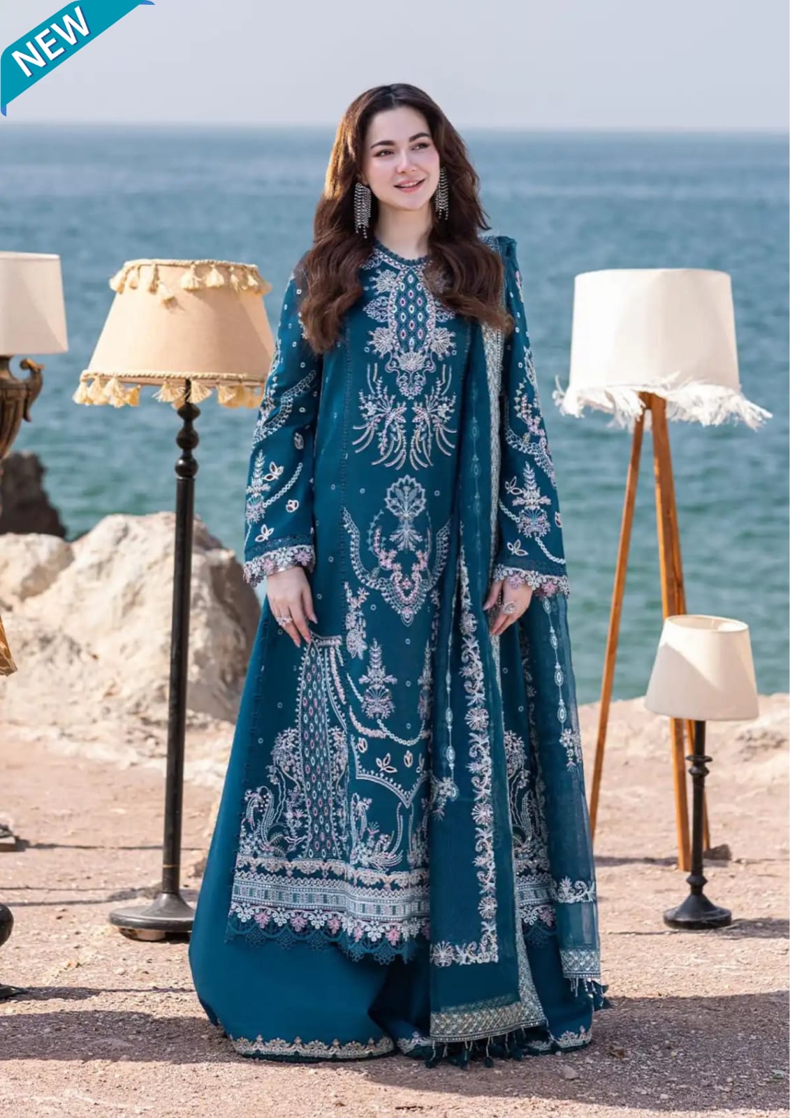 Lawn Collection Qalamkar Sahil Kinare Kira - FP#16
