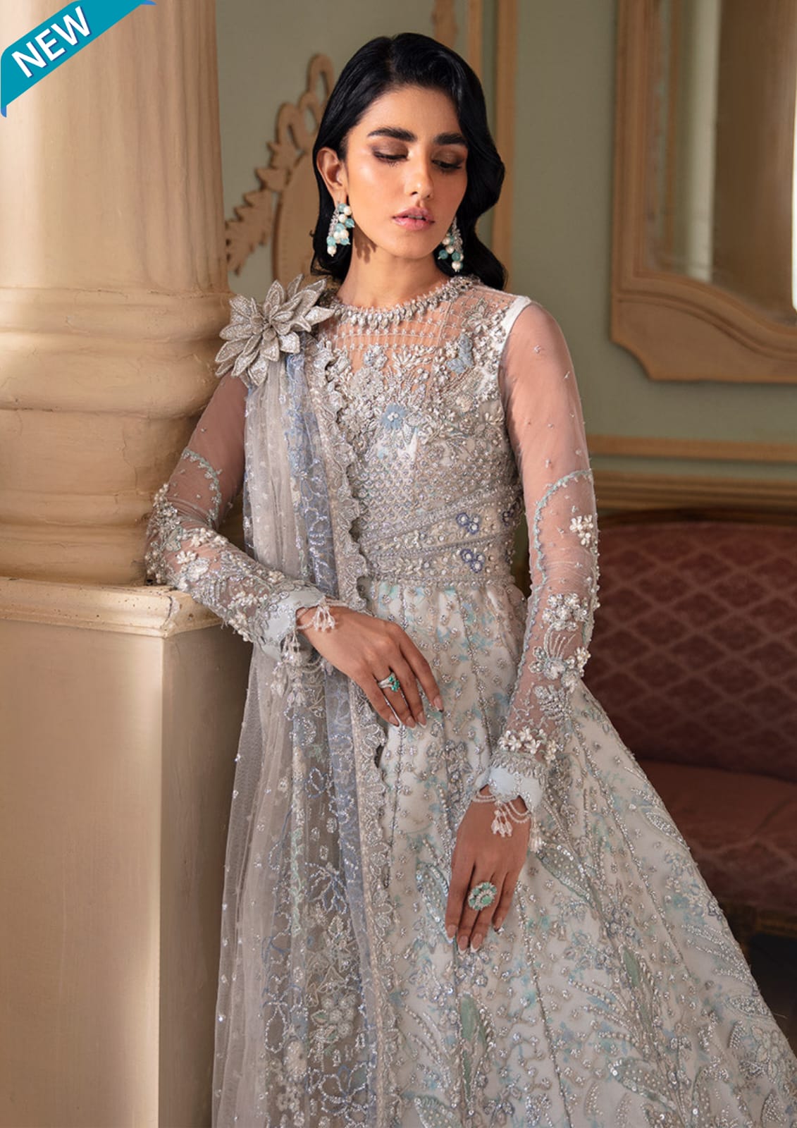 Republican Women's wear Embroidered wedding unstitched 3 piece RWU-23-D3