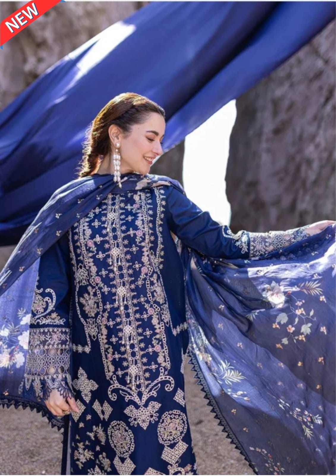 Qalamkar Sahil Kinare Miray Luxury Lawn FP-06