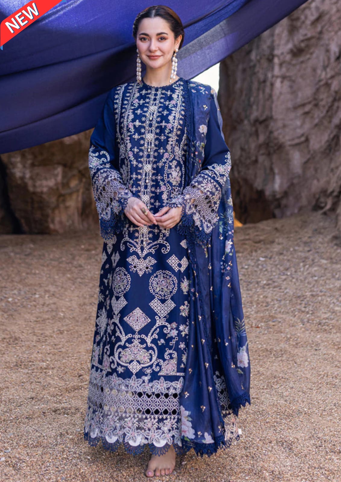 Qalamkar Sahil Kinare Miray Luxury Lawn FP-06