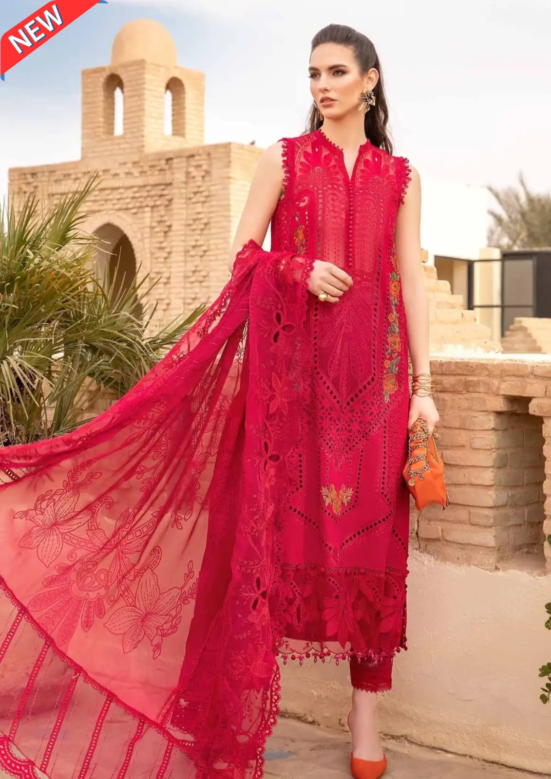 Original Maria B Luxury Lawn 4A- 2404