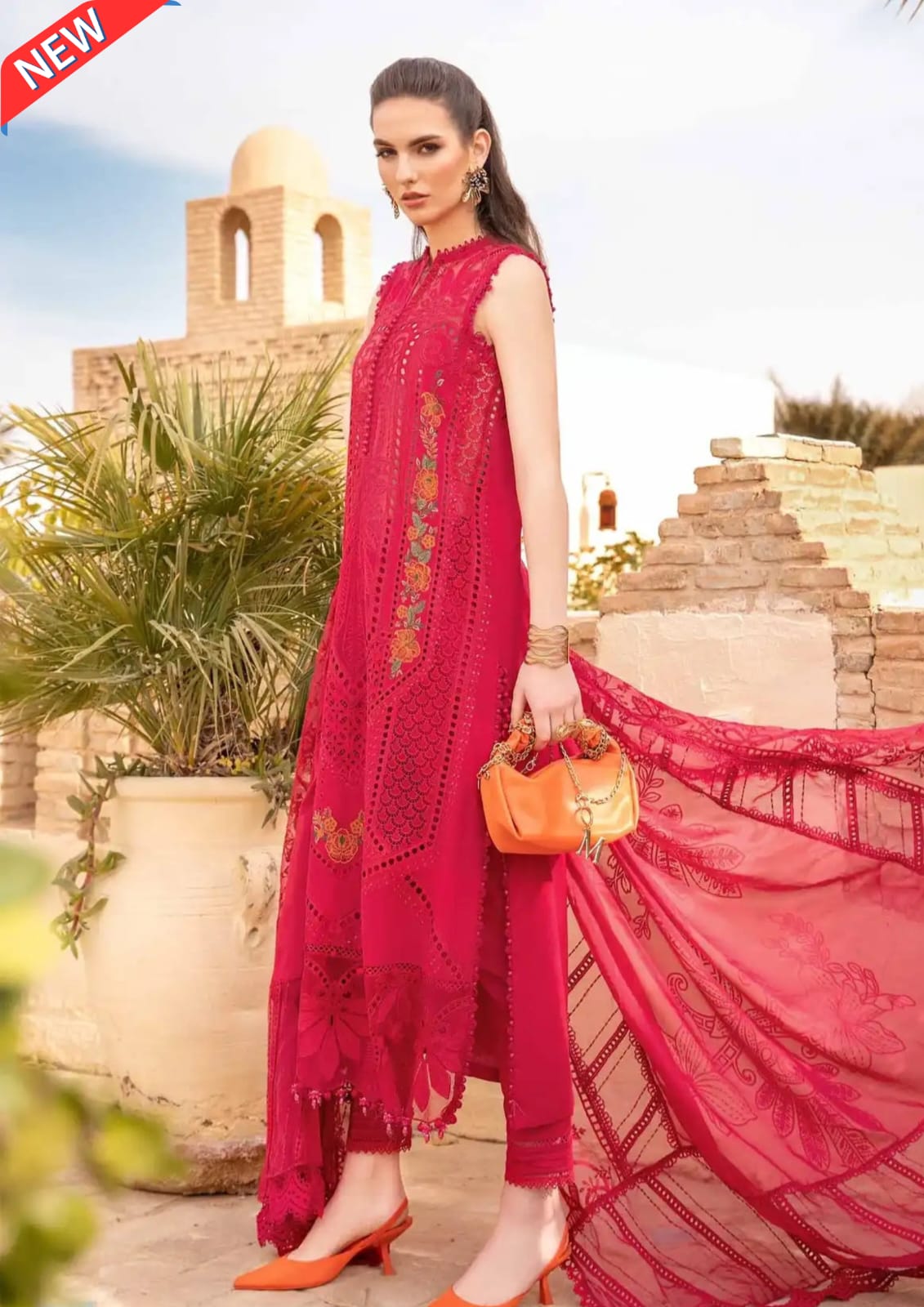 Original Maria B Luxury Lawn 4A- 2404