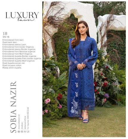 Design 1B Luxury Lawn 2025 Unstitched