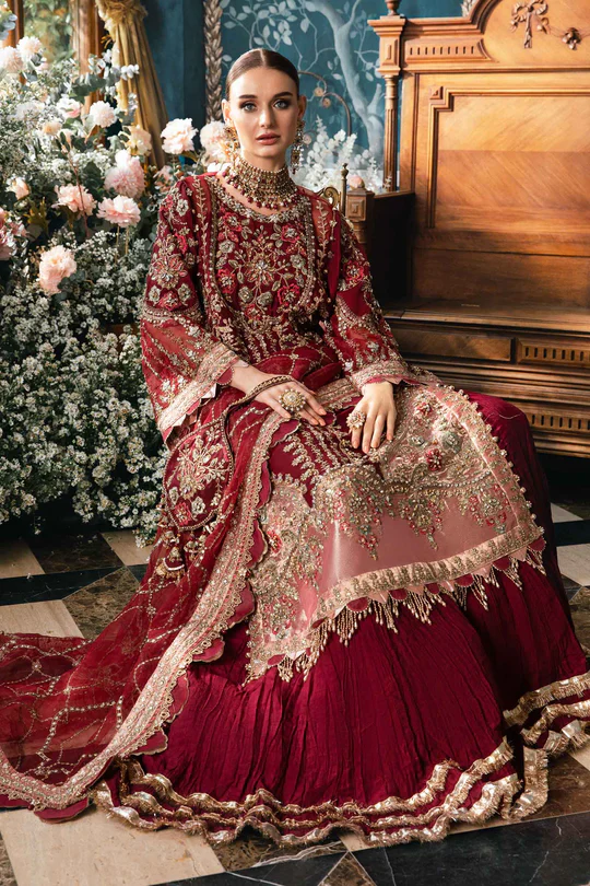 MBROIDERED Fabrics 3 PCs (Me-07) - Image 3